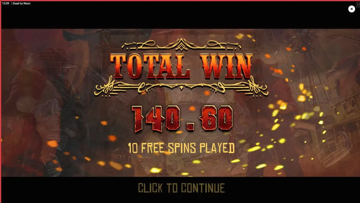 Cenário de duelo no Velho Oeste com elementos temáticos do slot Dead by Noon
